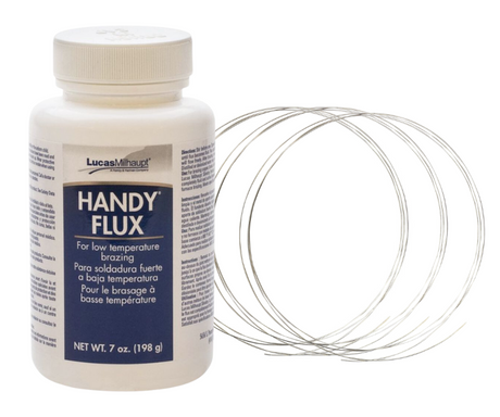 Silver Soldering Kit: Handy Flux Paste, 5 Feet Each of Soft, Medium, and Hard Silver Soldering Wire