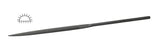 Glardon Vallorbe Swiss 7-7/8" half round medium cut needle file for metalworking and finishing
