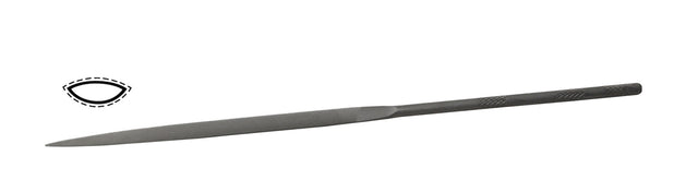Glardon Vallorbe Swiss 6-1/4" needle crossing file cut 0 coarse for precision metal shaping