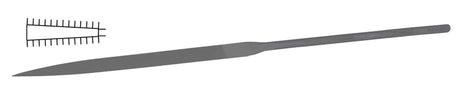Glardon Vallorbe Swiss 6-1/4" coarse needle knife file for precision metal cutting and shaping