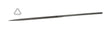 Glardon™ Vallorbe Swiss 7-7/8" Three Square Needle File Cut 3 Medium/Fine - LA2407 by PMC Supplies