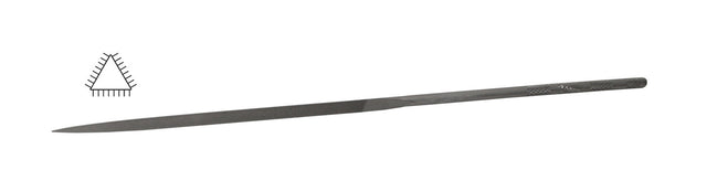Glardon™ Vallorbe Swiss 6-1/4" Needle Three Square File Cut 2 Medium - LA2407 by PMC Supplies
