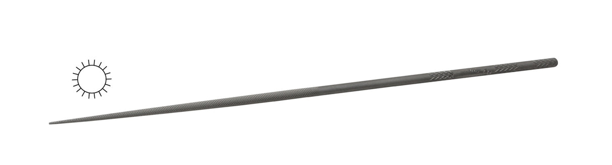 Glardon™ Vallorbe Swiss 5-1/2" Round Needle File Cut 2 Medium - LA2410 by PMC Supplies