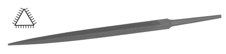 Glardon Vallorbe Swiss 6-inch coarse three-square metal file with heat-tempered steel for precision shaping and stock removal