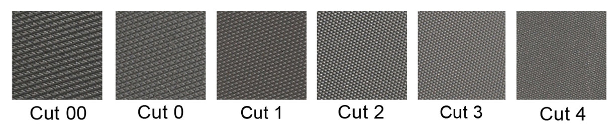 Glardon Vallorbe Swiss 6" Half Round Ring Slim File Cut 00 Extra Coarse - LP1566 by PMC Supplies