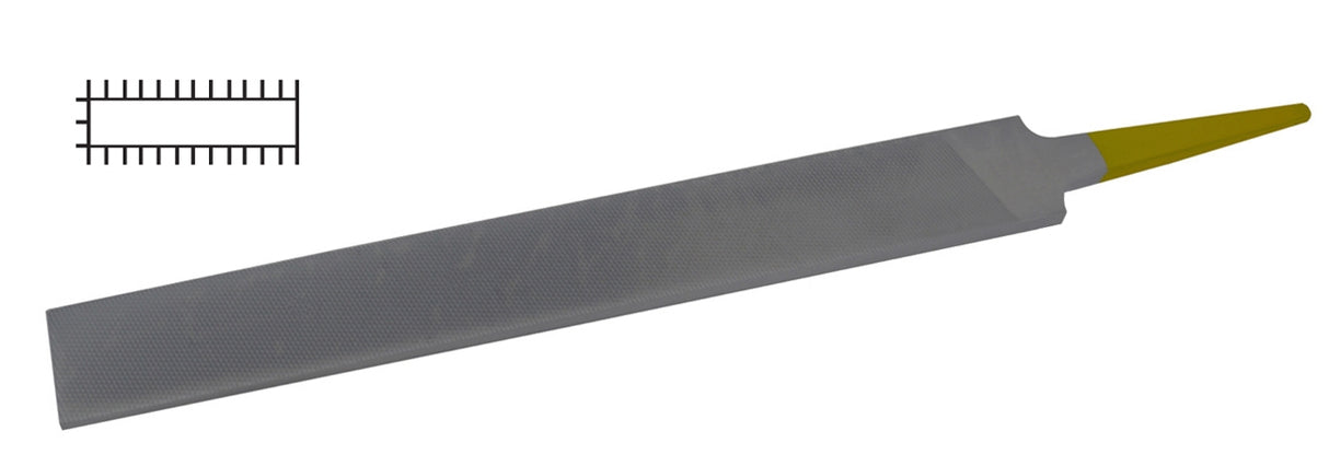 Glardon™ Vallorbe Swiss 8" Valtitan Flat Hand File Cut 00 Extra Coarse - LPV1163 by PMC Supplies