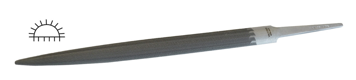 Glardon Vallorbe Swiss 6-inch Valtitan half-round coarse cut metalworking ring file