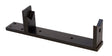13-5/8" x 2" adjustable black metal mandrel stand with pre-drilled holes for bench mounting and wrench included