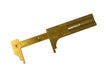 2-1/2 inch brass gauge precision measuring tool for metalworking and plumbing