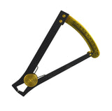 110 MM Degree Gauge with polished chrome steel body, brass slider, and 1/10mm increments for precise measurement