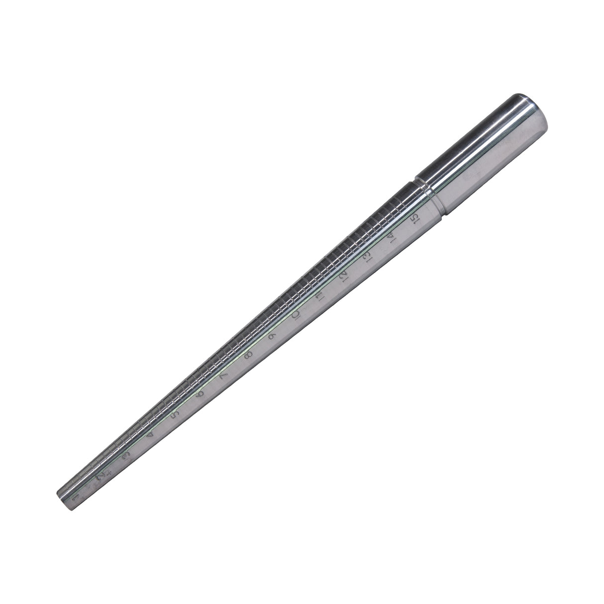 11-1/4" Solid Grooved Aluminum Ring Stick w/ Sizes 1-15