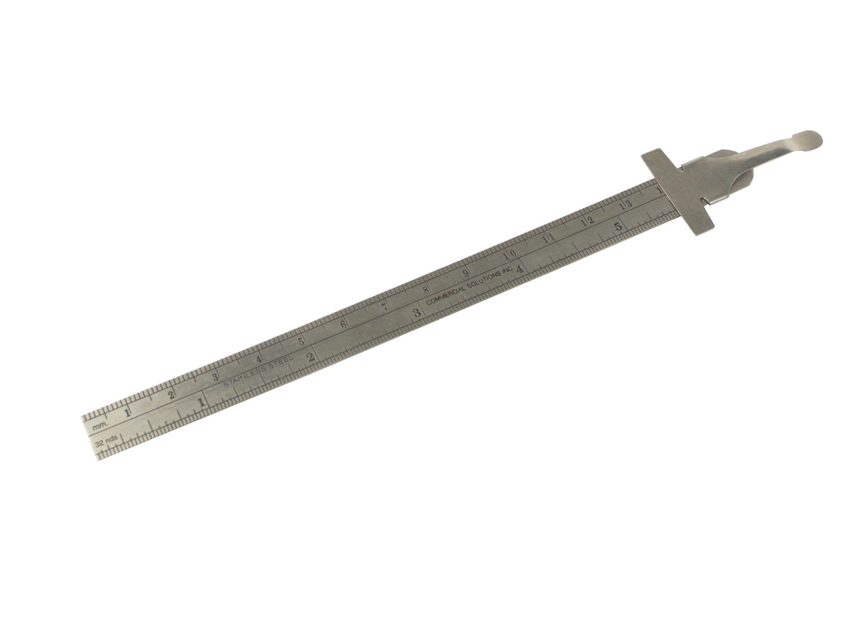 6" Steel Pocket Ruler w/ Clip