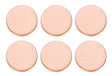 Set of six 1.5-inch copper 24GA circles for jewelry making and crafting projects