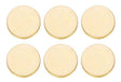 Set of six 1.5 inch Brass 24GA circle charms for jewelry making