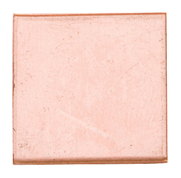 18ga copper square 1 inch pack of 6 for crafts jewelry and metalworking