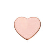 18ga copper heart charm 0.5 inch smooth finish jewelry making pack of 6