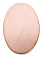 18ga copper oval metal stock 17/32 x 23/32 inches for jewelry making pack of 6
