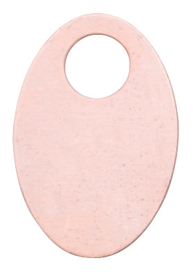 18ga copper oval washer 1-3/16 x 3/4 inch natural finish pack of 6