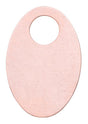 18ga copper oval washer 1-3/16 x 3/4 inch natural finish pack of 6