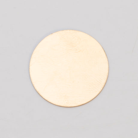 BRASS 24GA - 1" CIRCLE- PK/6 by PMC Supplies