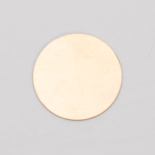 BRASS 24GA 1/2 inch circle brass sheet metal for jewelry making and metal crafting