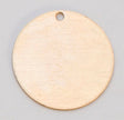Brass 24GA 1/2 inch circle with hole jewelry craft components pack of six