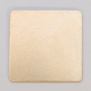 BRASS 24GA 3/4 inch square brass stock piece with natural finish pack of 6