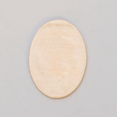 BRASS 24GA 18mm x 13mm oval brass jewelry finding with smooth edges pack of six
