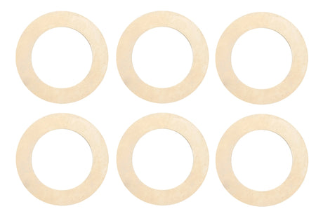 6/Pk of 24 Gauge Large Brass Rings - 1-3/8" x 7/8" Charm Blanks