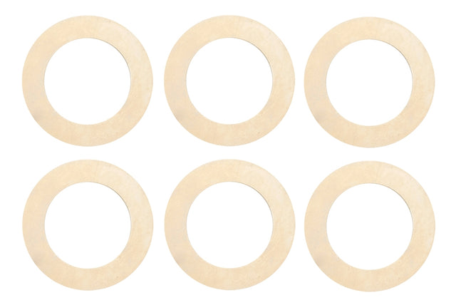 6/Pk of 24 Gauge Large Brass Rings - 1-3/8" x 7/8" Charm Blanks