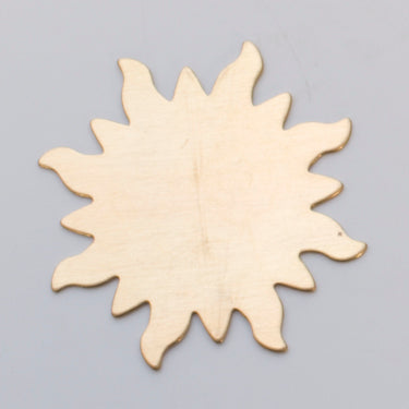 BRASS 24GA 1 1/4 inch starburst brass decorative piece pack of 6