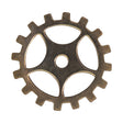 6/Pk of 24 Gauge Brass Gears with Spokes - 3/4" Charm Blanks