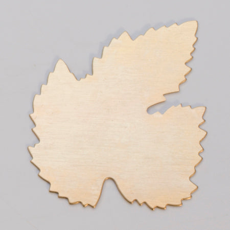 BRASS 24GA - 40MM LEAF brass decorative hardware leaf piece pack of 6