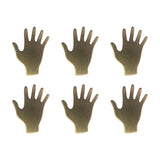 6/Pk of 24 Gauge Brass Hands - 3/4" x 7/8" Charm Blanks