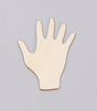 BRASS 24GA 3/4" x 7/8" brass sheet shaped like a hand for precision metalworking and crafts