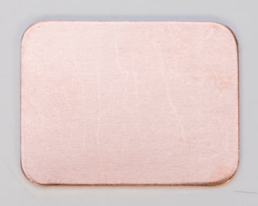 Copper 24GA 3/4 x 1 inch rectangular copper sheet for crafts and electronics pack of 6