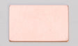 Copper 24GA 1/2"x7/8" rectangle metal strip pack of six for jewelry and crafts