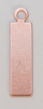 Copper 24GA rectangular jewelry connector with ring pack of six, 11/16" x 3/16" copper tone hardware for crafts and beadwork