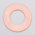 Copper 24GA 1 inch outer diameter copper washer with 1/2 inch ID for electrical and plumbing applications pack of 6