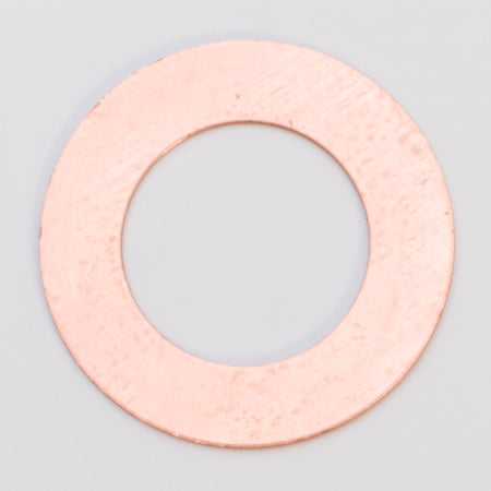 Copper 24GA 1 1/4 inch washer with 3/4 inch inner diameter, pack of 6, corrosion-resistant hardware washer