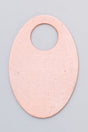 Copper 24GA oval washer 1 3/16"x3/4" with 5/16" ID corrosion-resistant pack of six