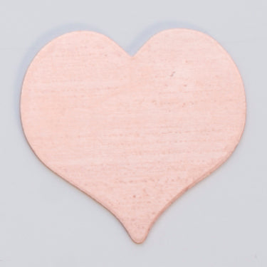 Copper 24GA heart-shaped metal embellishment 13/16x7/8 inch pack of 6 for jewelry making and crafting