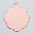 Copper 24GA 13/16 inch medallion with ring for jewelry making pack of 6