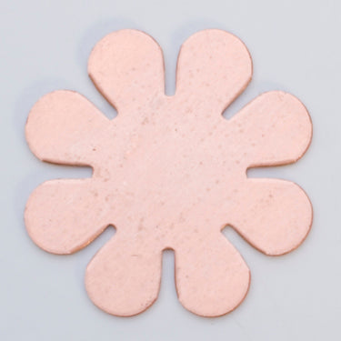 Copper 24GA 8-petal flower jewelry component with 15/16 inch diameter pack of 6