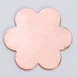 Copper 24GA 7/8 inch six-petal flower bead with bright copper finish for jewelry making pack of six