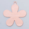 Copper 24GA 1-inch 5-petal flower craft embellishment pack of six