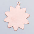COPPER 24GA 1 inch 10-petal copper flower embellishment pack of 6 for jewelry and crafts