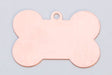 Copper 24GA 1x1/2 inch dog bone-shaped bead with smooth finish and loop for jewelry making pack of 6