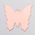 Copper 24GA butterfly jewelry finding with ring, 1 3/8"x1 1/4", pack of 6