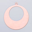 Copper 24GA round cutout with 1 5/8" outer diameter and 7/8" inner diameter pack of 6 pieces for plumbing and HVAC applications